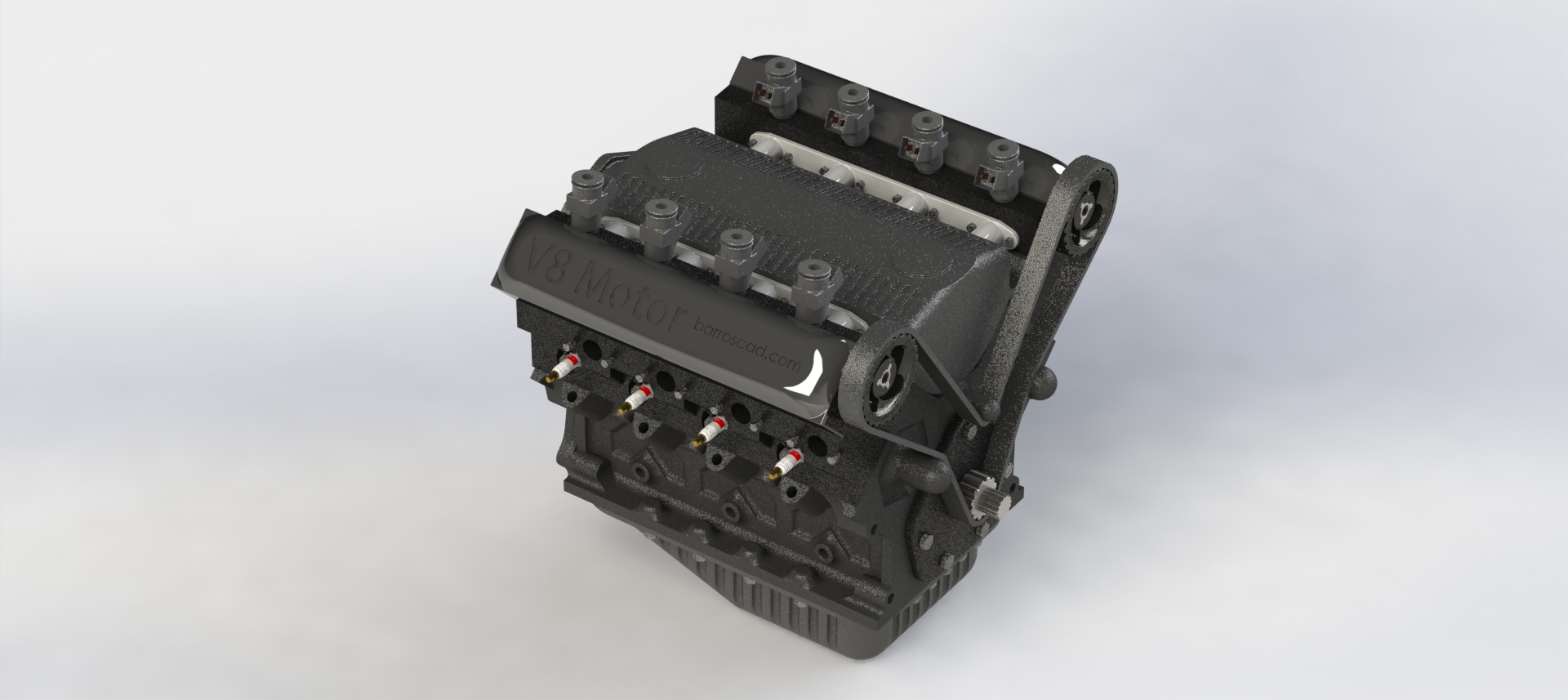 High-Performance V8 Engine